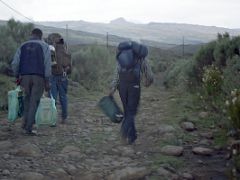 03 Trekking From Sirimon Gate Towards Judmaier Camp (Old Moses Camp) On The Mount Kenya Trek October 2000